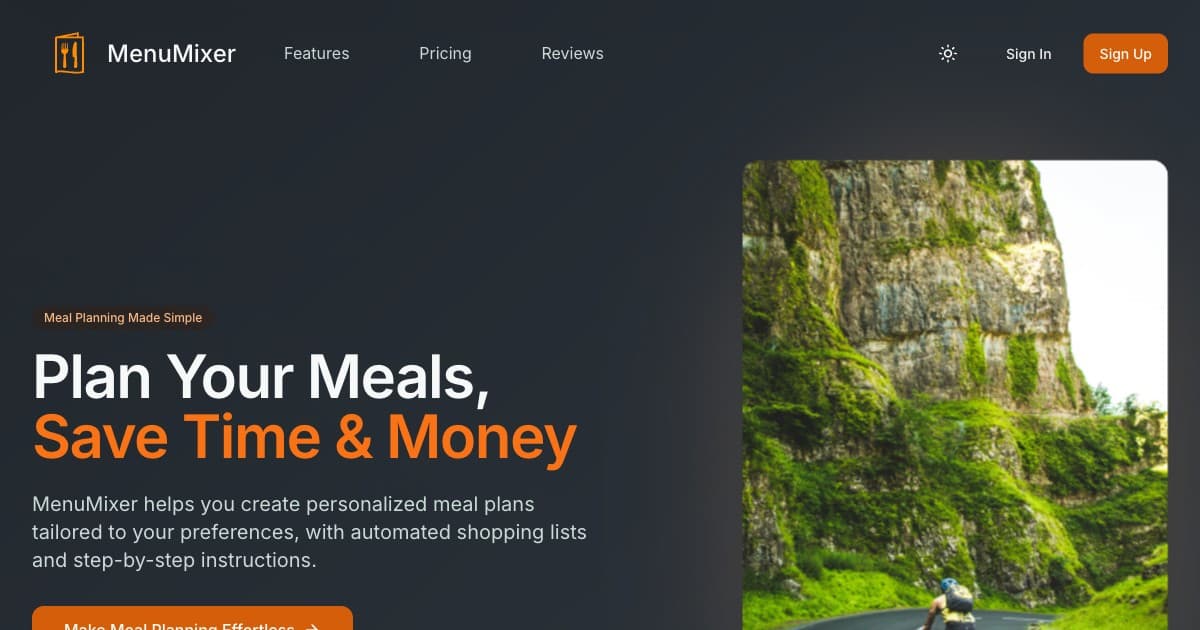 Preview of MenuMixer